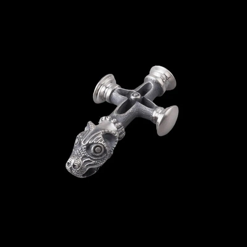 Handcrafted Vargkors  Silver  Pendant