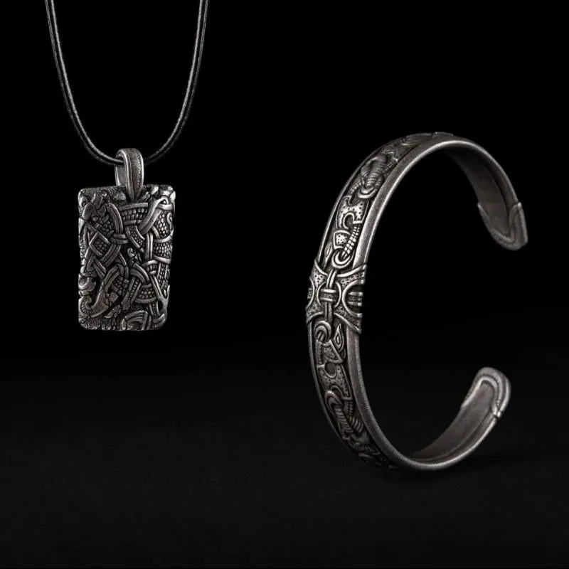 Handcrafted Viking Art Cuff