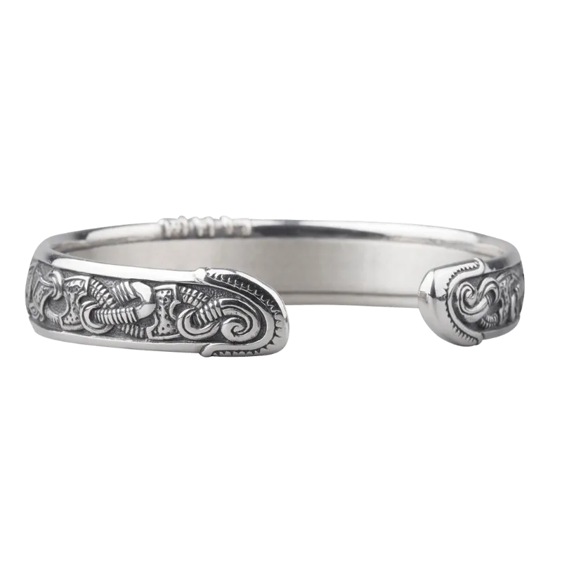 Handcrafted Viking Art Cuff