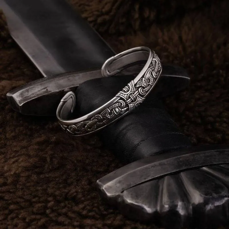 Handcrafted Viking Art Cuff