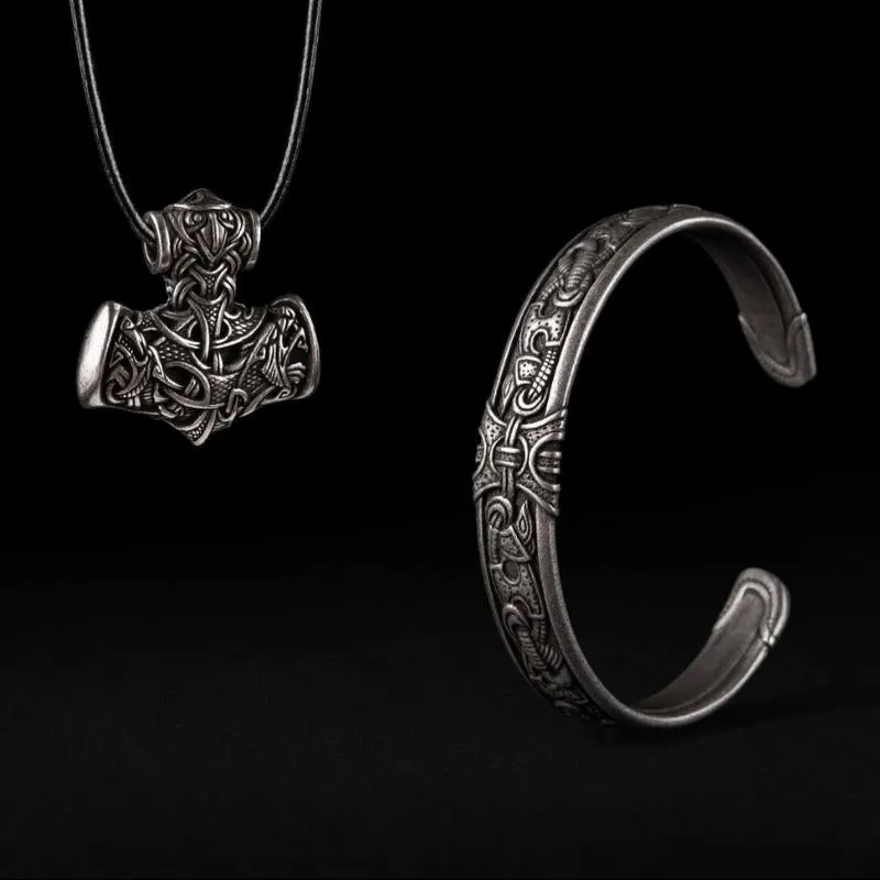 Handcrafted Viking Art Cuff