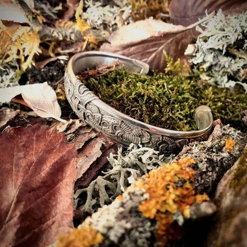 Handcrafted Viking Art Cuff
