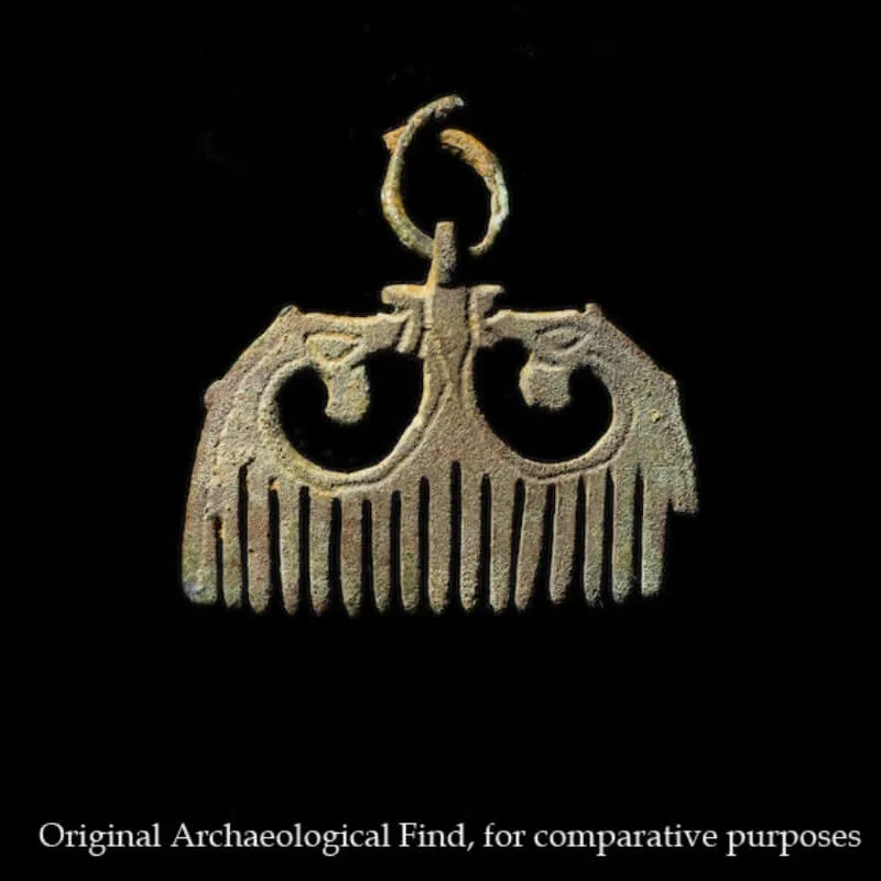Handcrafted Viking Comb Pendant