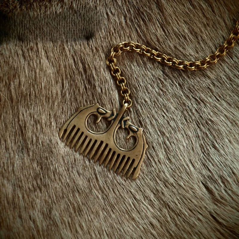 Handcrafted Viking Comb Pendant