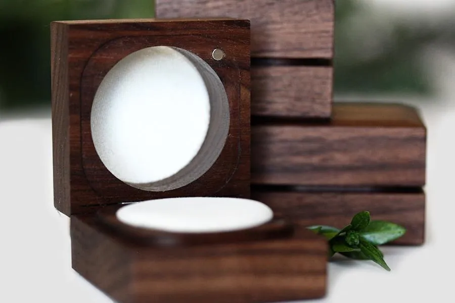 Handcrafted Walnut Ring Box