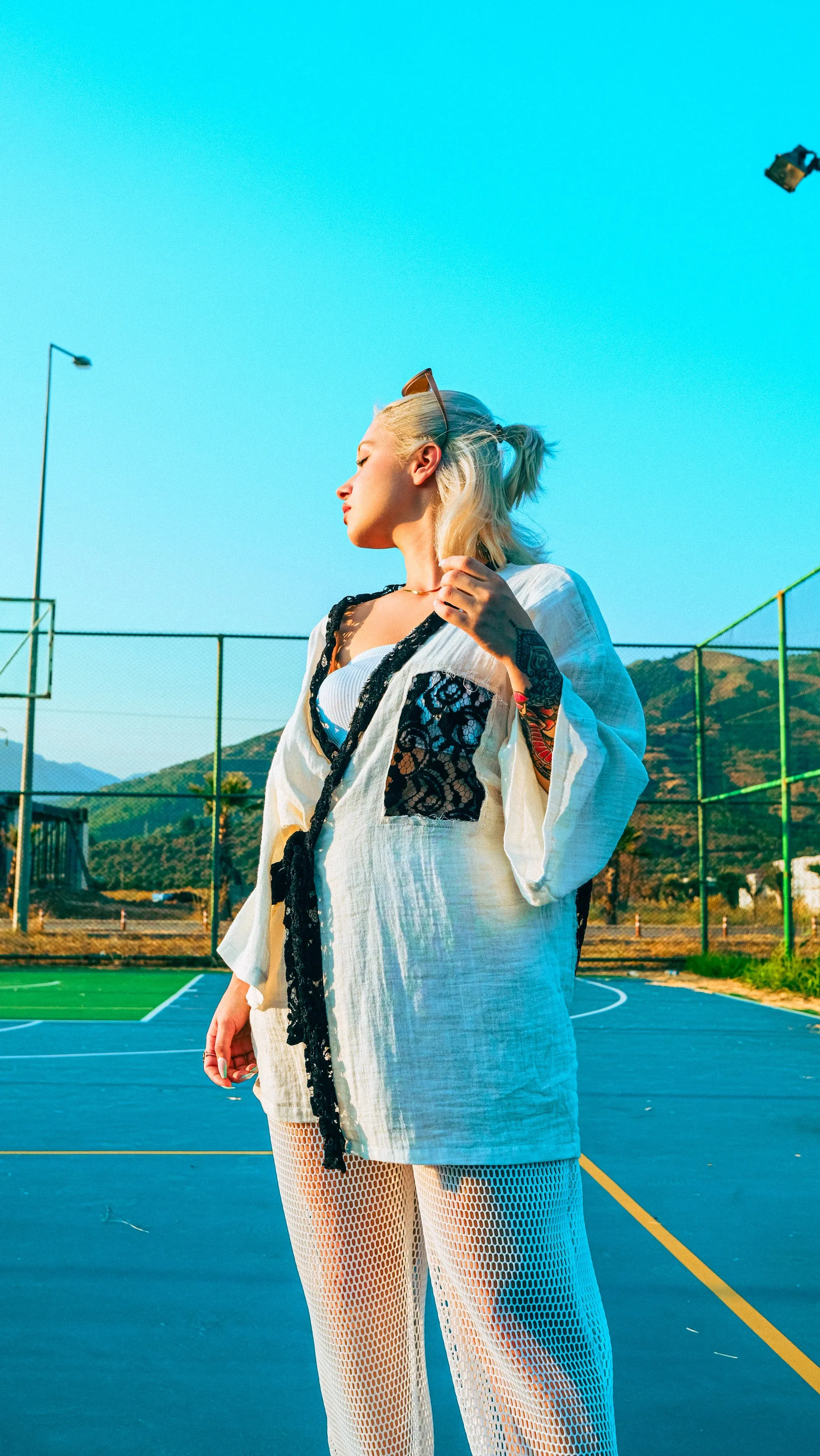 Handcrafted White Muslin Kimono