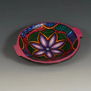 Handcrafted Wooden Bowl - Flowering Saucer