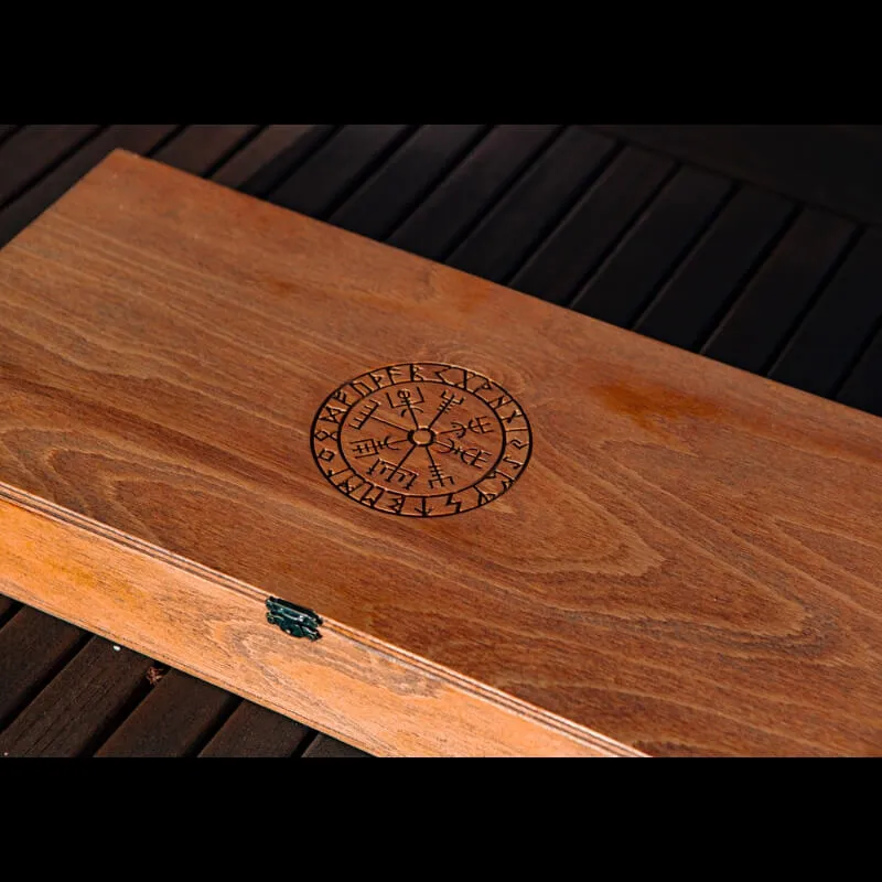Handcrafted Wooden Box For Axes