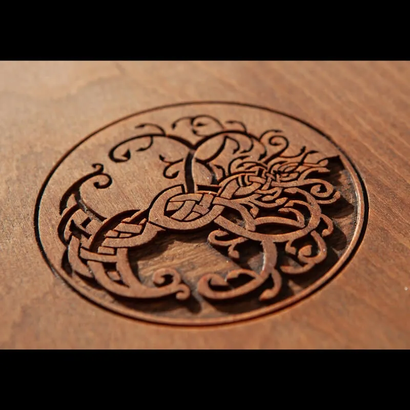 Handcrafted Wooden Box For Axes