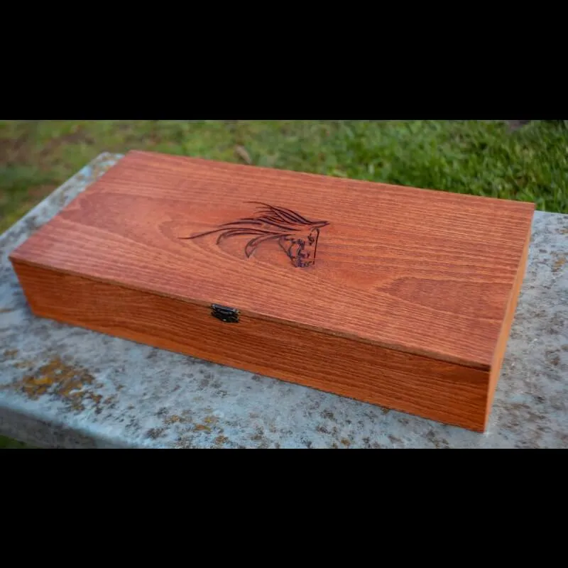 Handcrafted Wooden Box For Axes