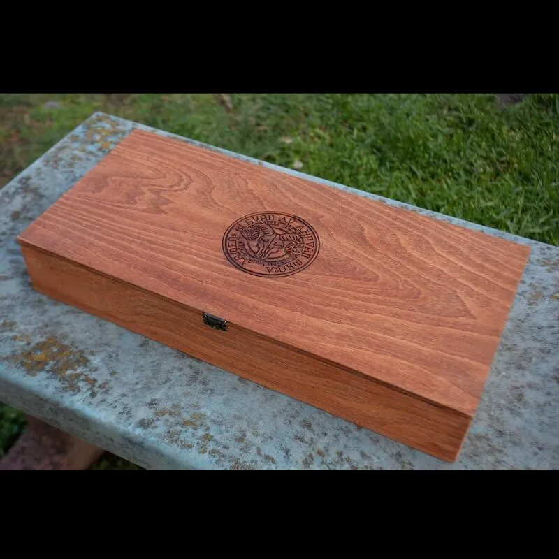 Handcrafted Wooden Box For Axes