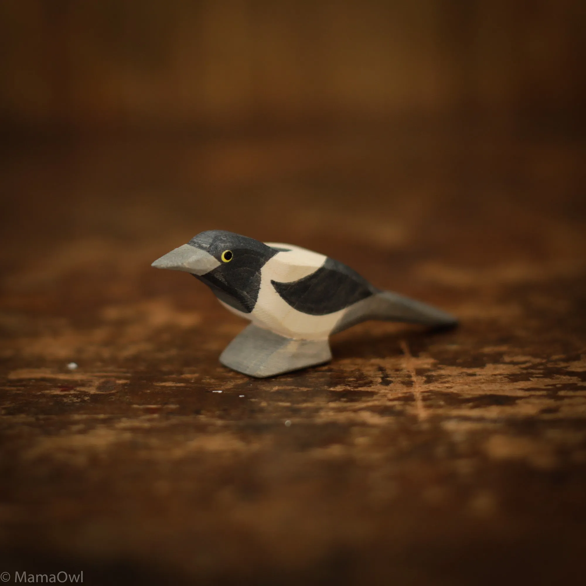 Handcrafted Wooden Magpie