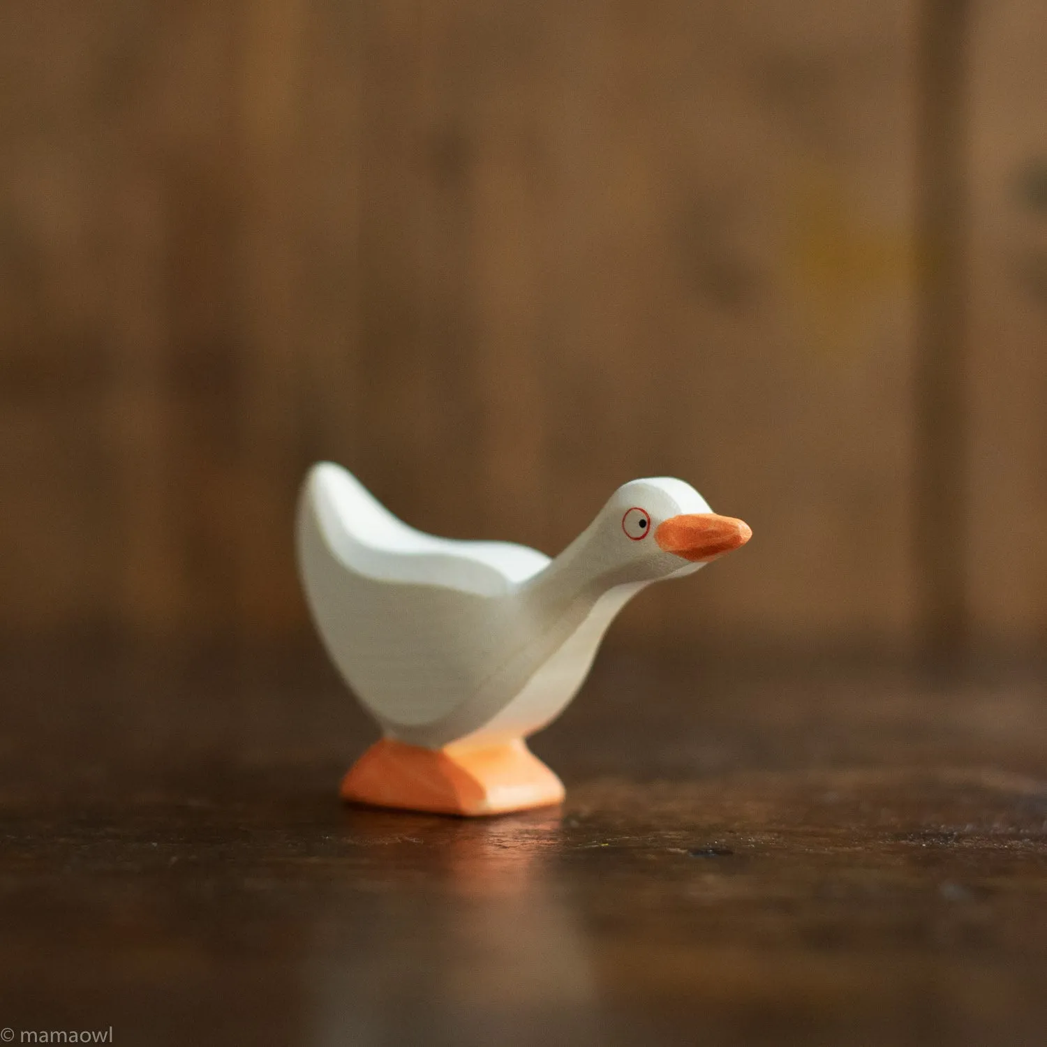 Handcrafted Wooden Standing Goose