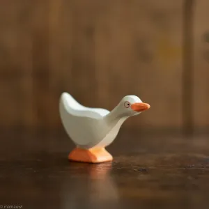 Handcrafted Wooden Standing Goose