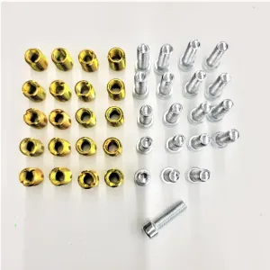 Hardwood - Bolts & Threaded Inserts - 1 Set