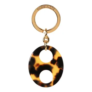 Haricot Medium Dark Tortoiseshell Keyring