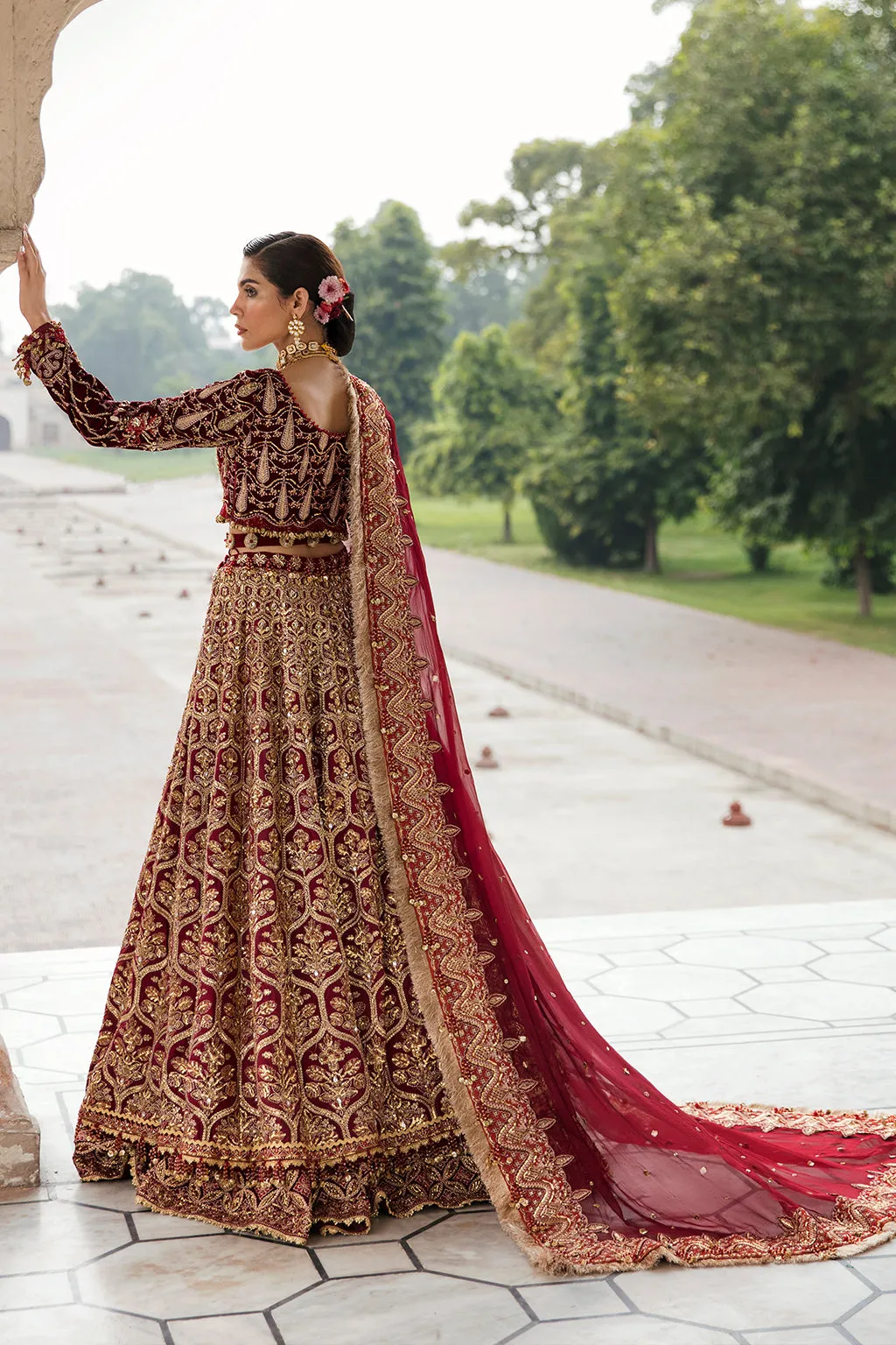 Hayal | Afrozeh Brides Collection 2022 | Stitched Unstitched Embroidered Raw Silk Valvet Bridal Suit