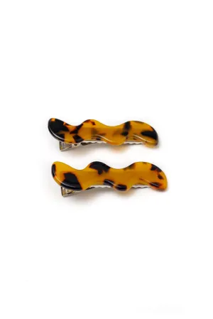 Hazel Blues® |  Wavy Clip Set in Tortoise