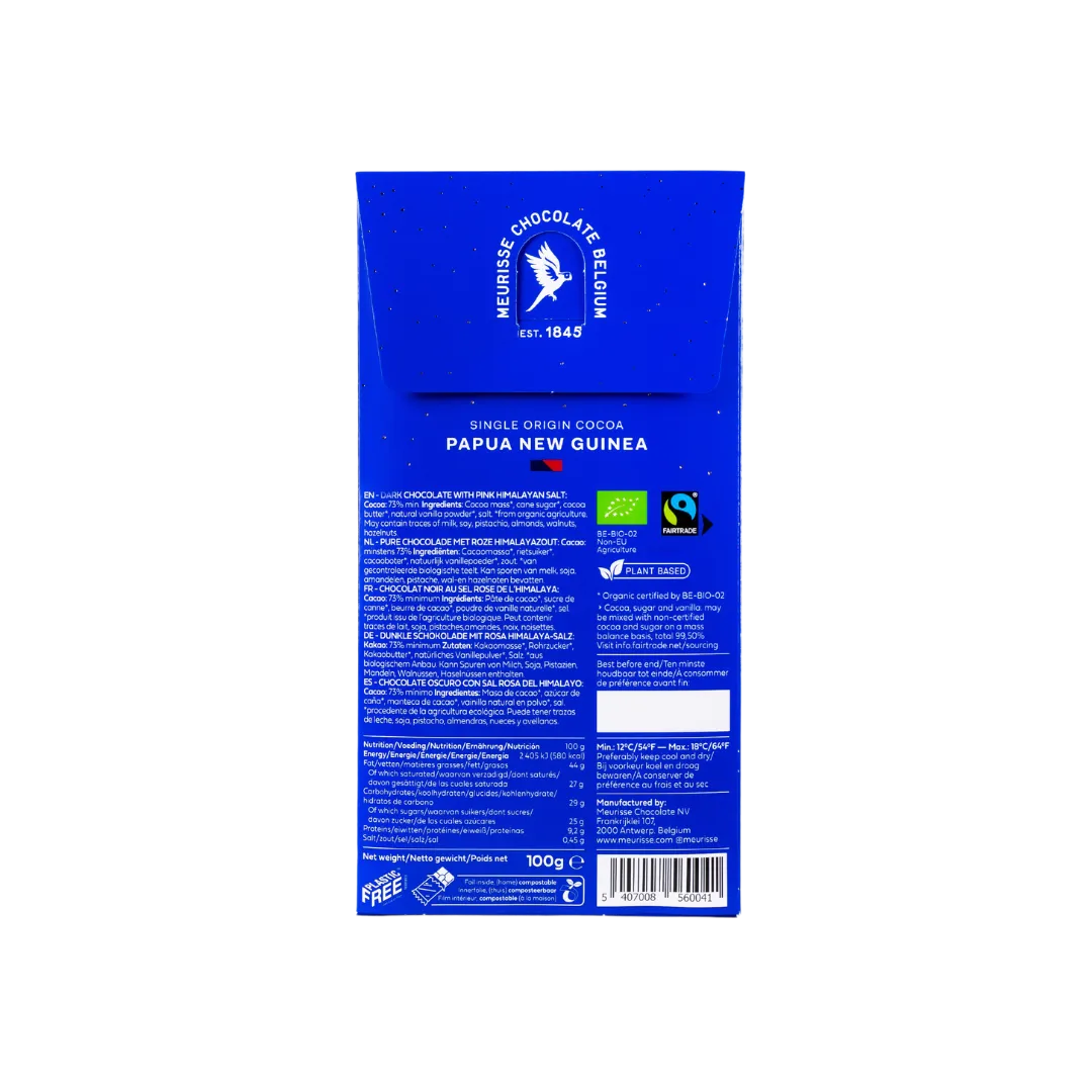 Himalayan Salt in 73% Dark Chocolate 15 x 100g