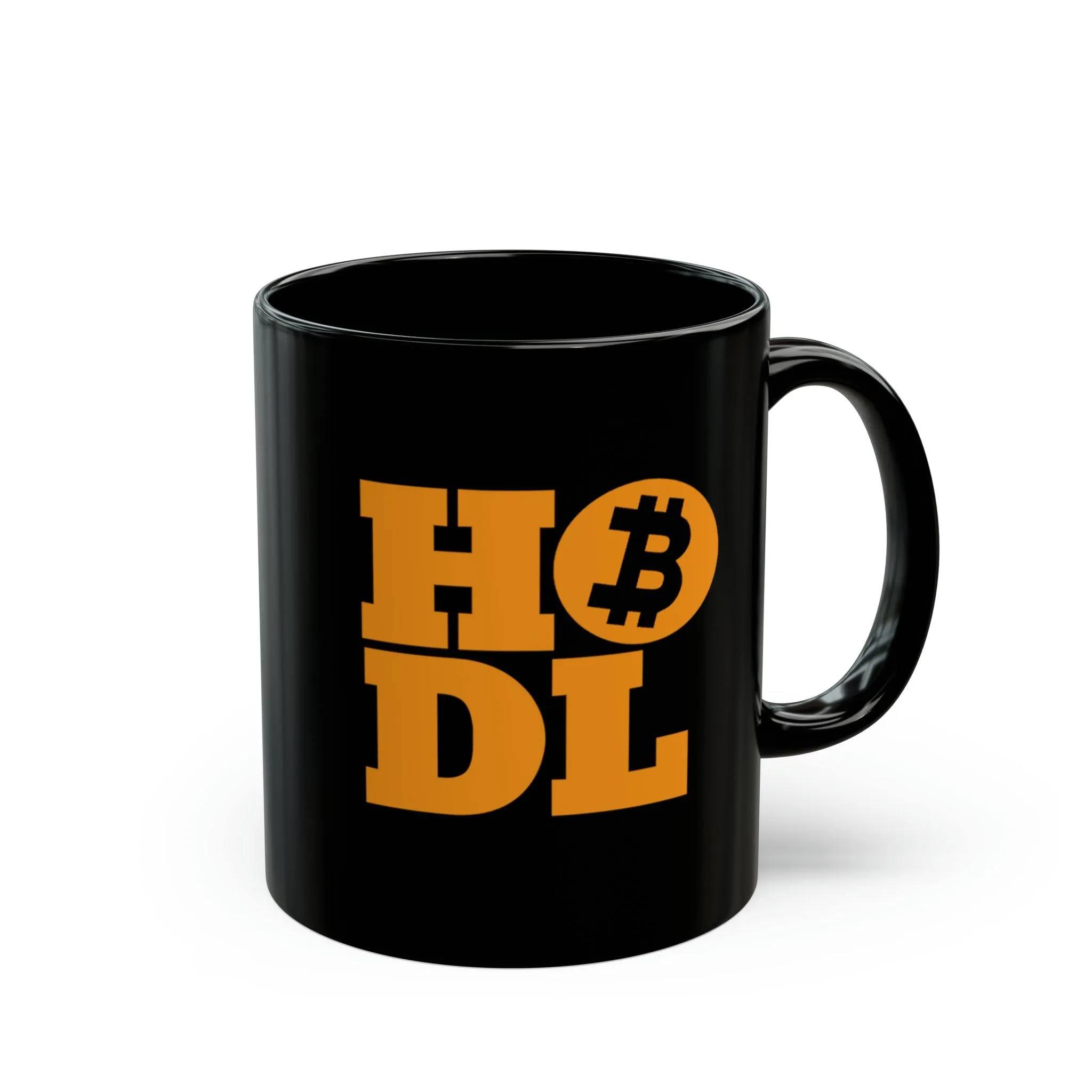 HODL Bitcoin Black Mug (11oz, 15oz)