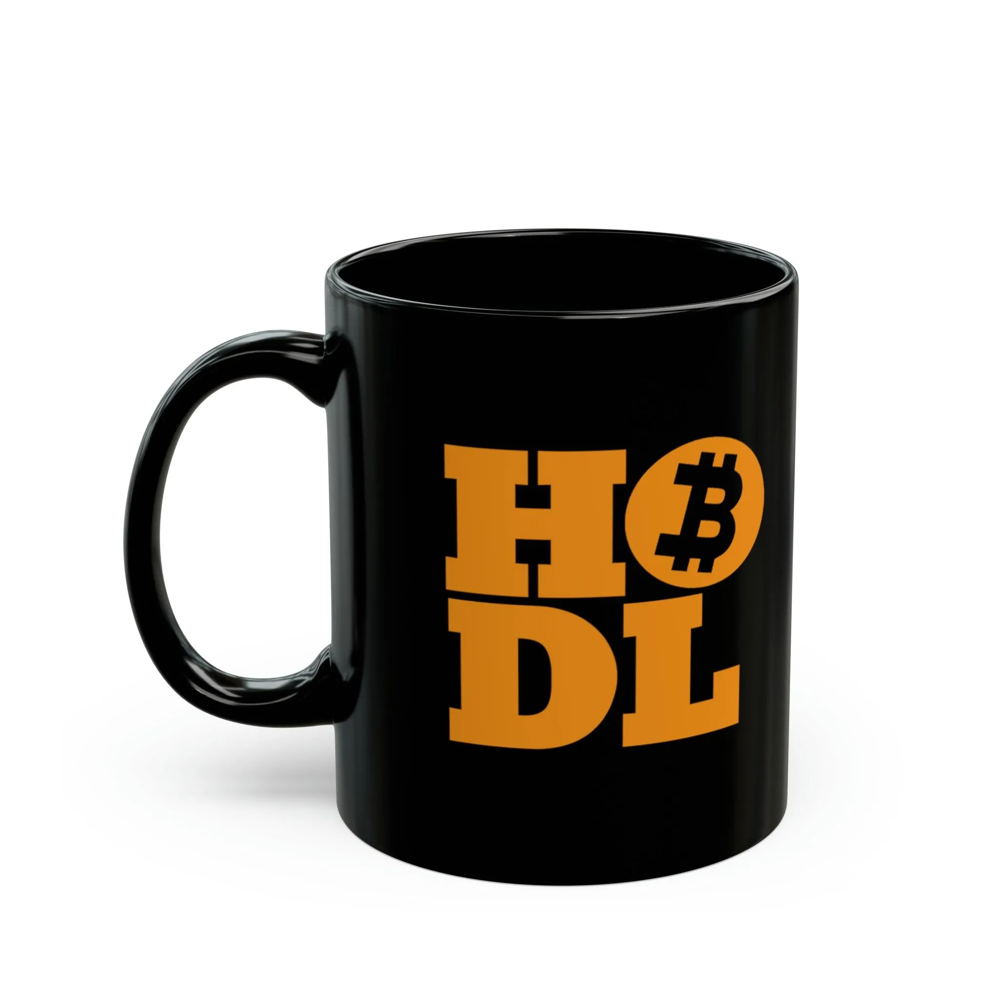 HODL Bitcoin Black Mug (11oz, 15oz)