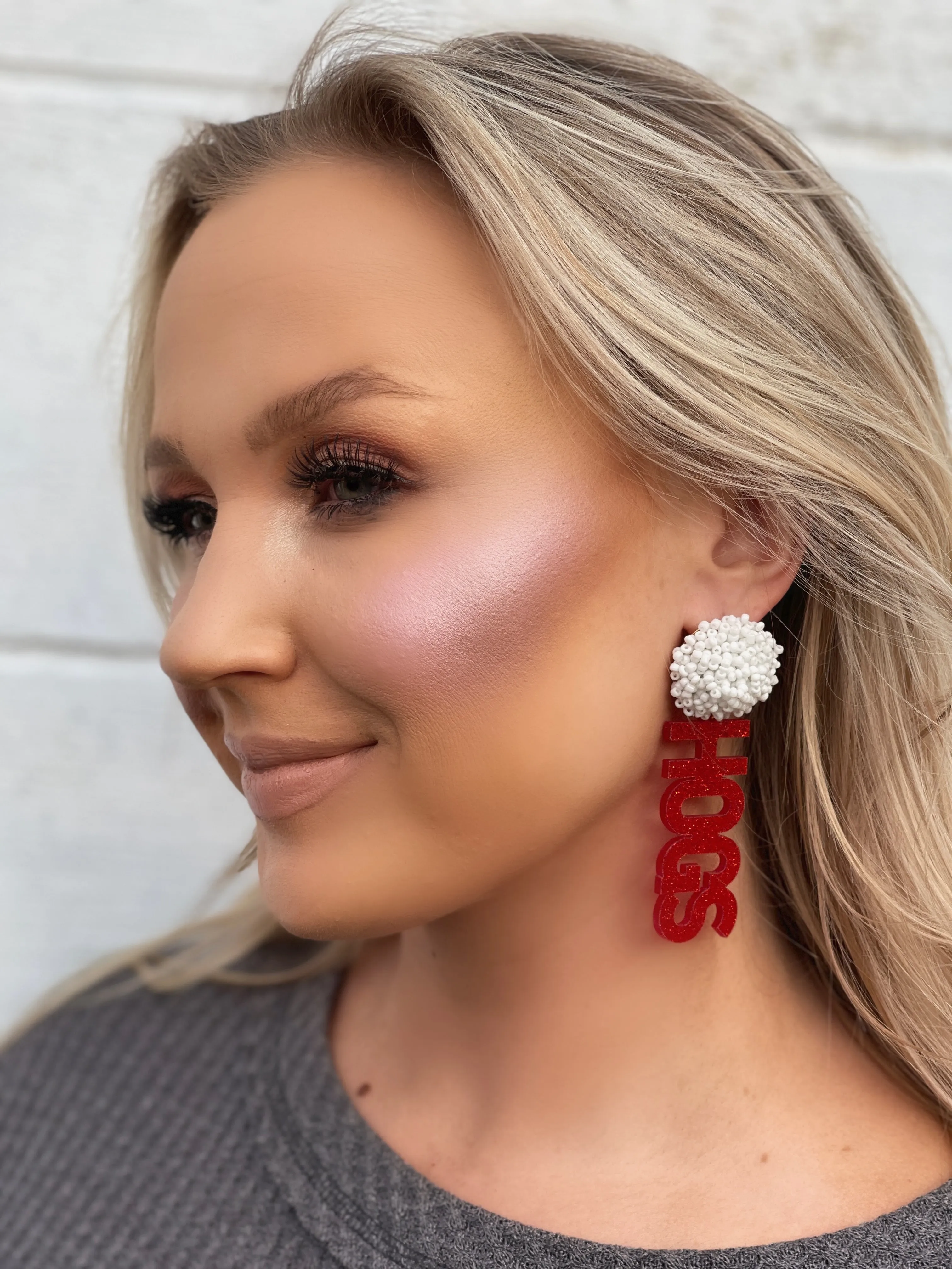 HOGS Beaded & Acrylic Earrings