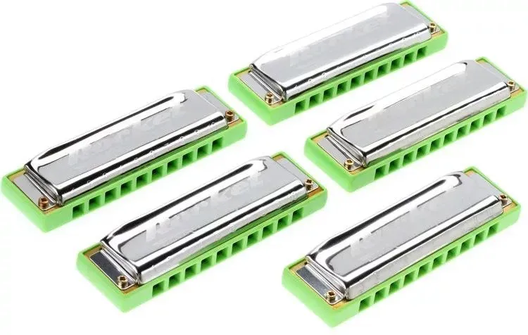 Hohner M20155 'Rocket' Amp Pro Diatonic Harmonica 5-Pack Set