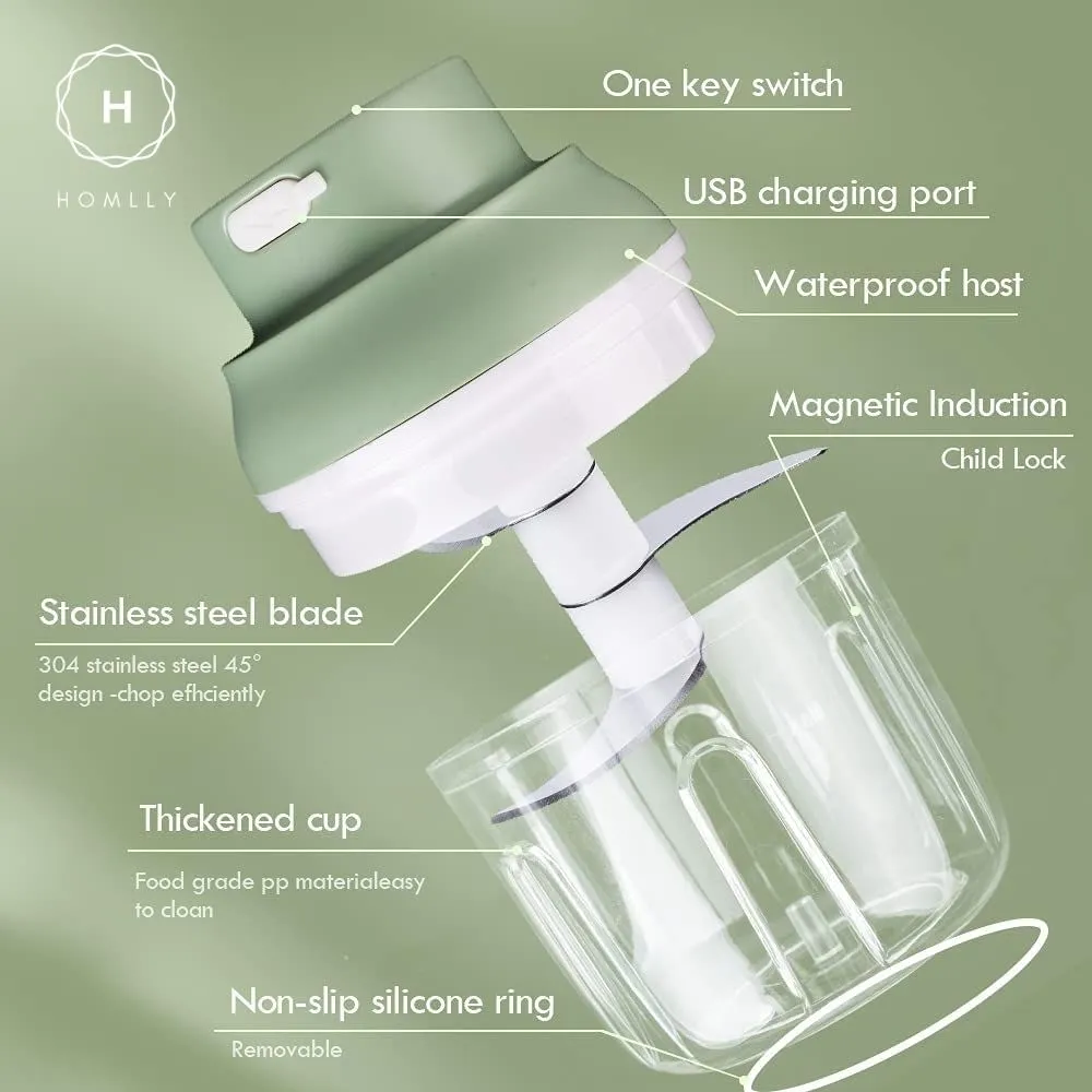 Homlly Electric Garlic Food Grinder Chopper