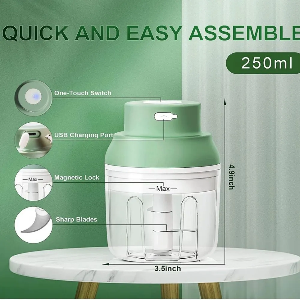 Homlly Electric Garlic Food Grinder Chopper