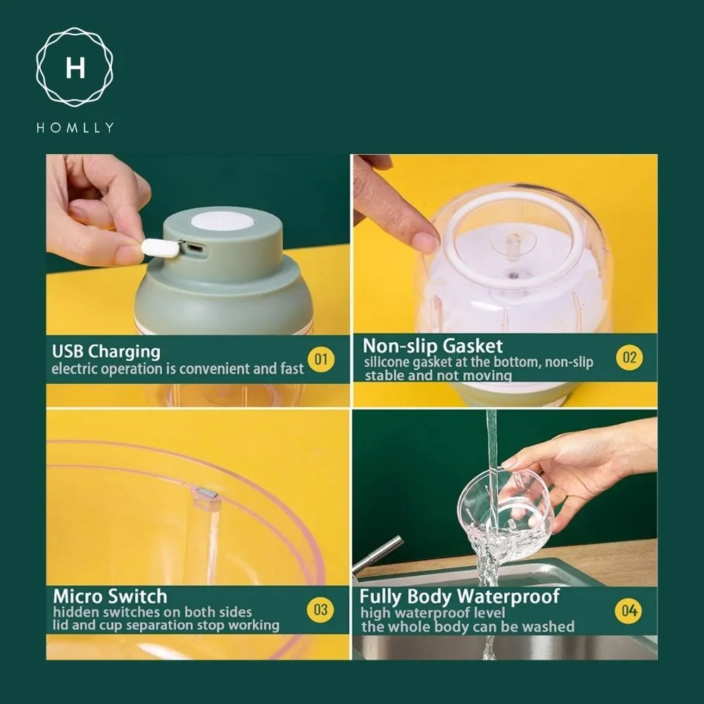 Homlly Electric Garlic Food Grinder Chopper