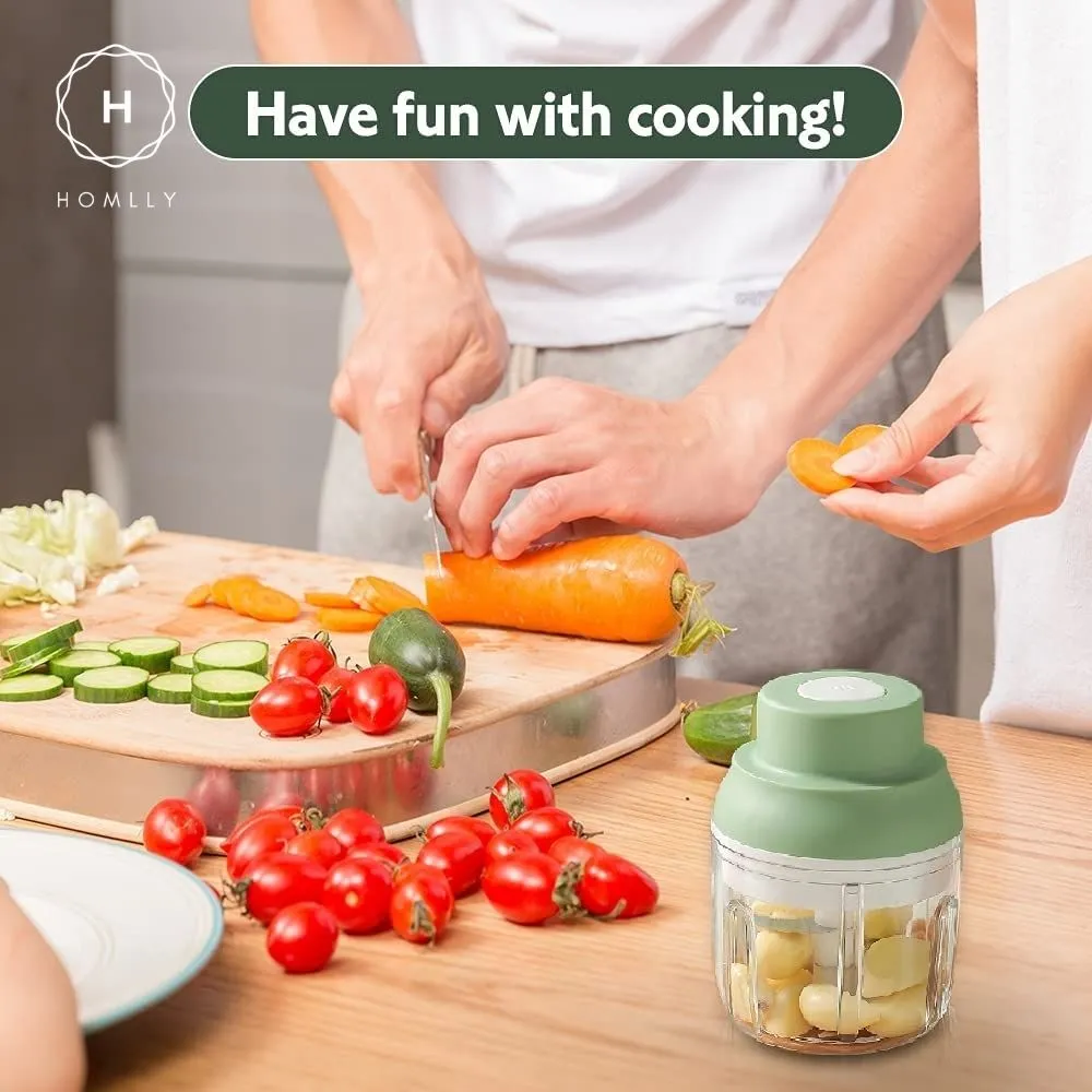 Homlly Electric Garlic Food Grinder Chopper