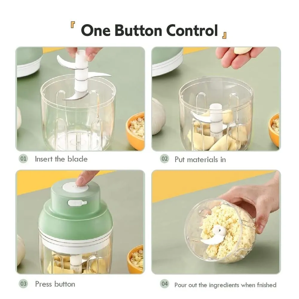 Homlly Electric Garlic Food Grinder Chopper