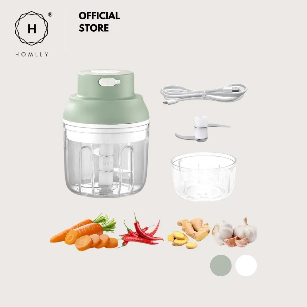 Homlly Electric Garlic Food Grinder Chopper