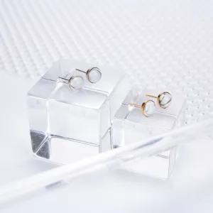 Howlite Stone Earrings | Sterling Silver