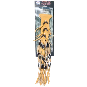 HTBlack "Hawg Tyd" The Authentic Leather Hair TYS - Black Beads