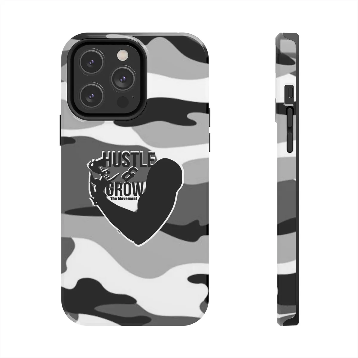 Hustle & Grow Camo Case (Black/White)