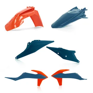 I Plastic kit Blue/Orange KTM EXC EXC-F- XC-W/XCF-W TPI 20-23 Acerbis Indent (24053.243)