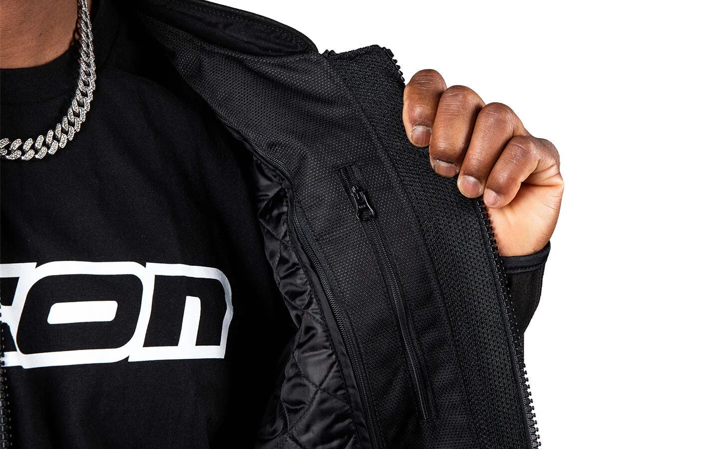 Icon Overlord3 CE Leather Jacket - Black