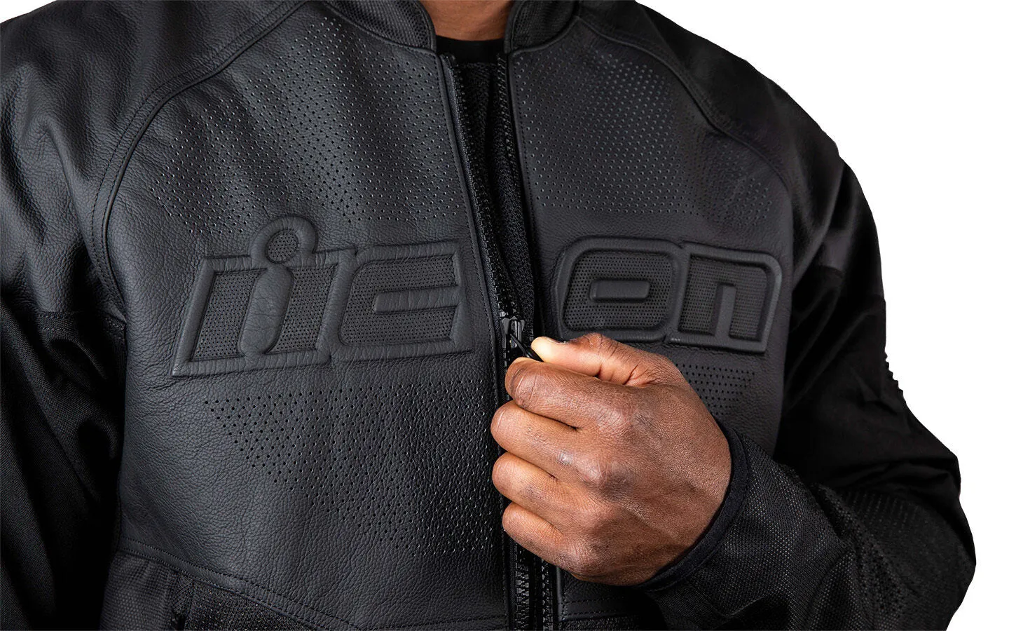 Icon Overlord3 CE Leather Jacket - Black