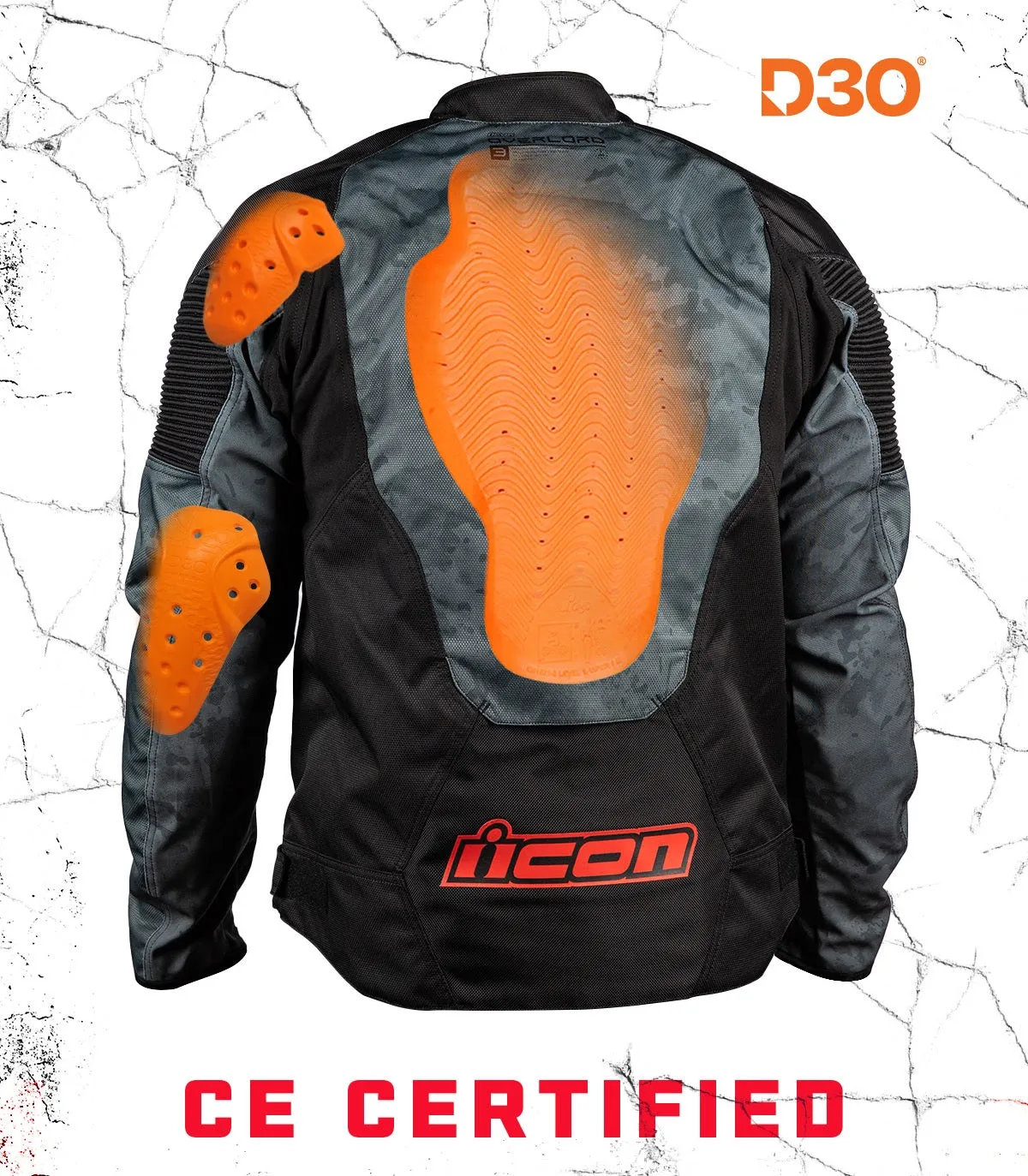 Icon Overlord3 Magnacross Jacket - Gray