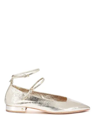Ilona Flat Laminated Calf | Platine