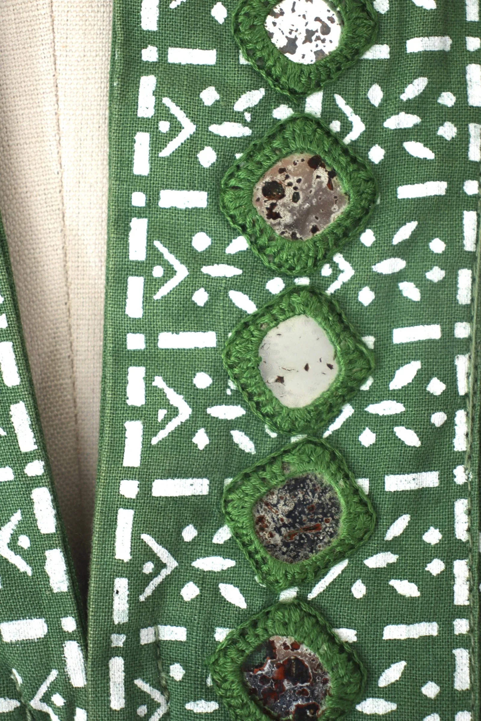 I.Magnin Mirror Embellished Caftan