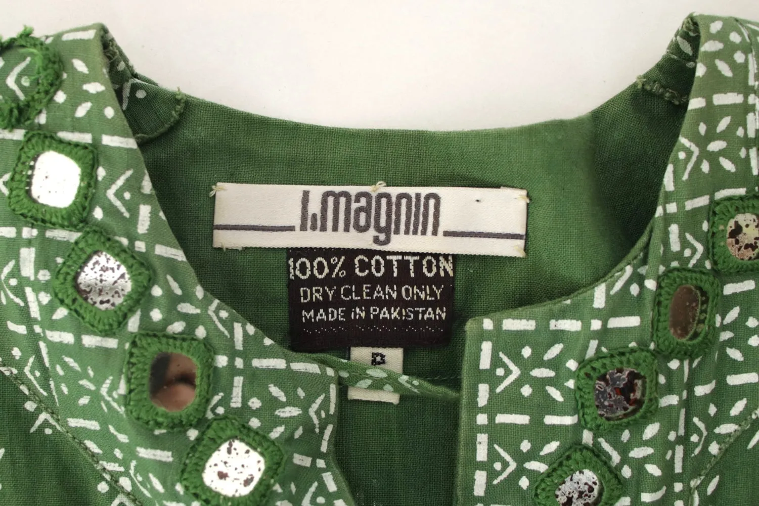 I.Magnin Mirror Embellished Caftan