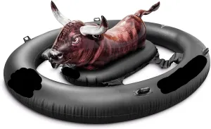 Inflatable Ride-On Bull Pool Floats Game