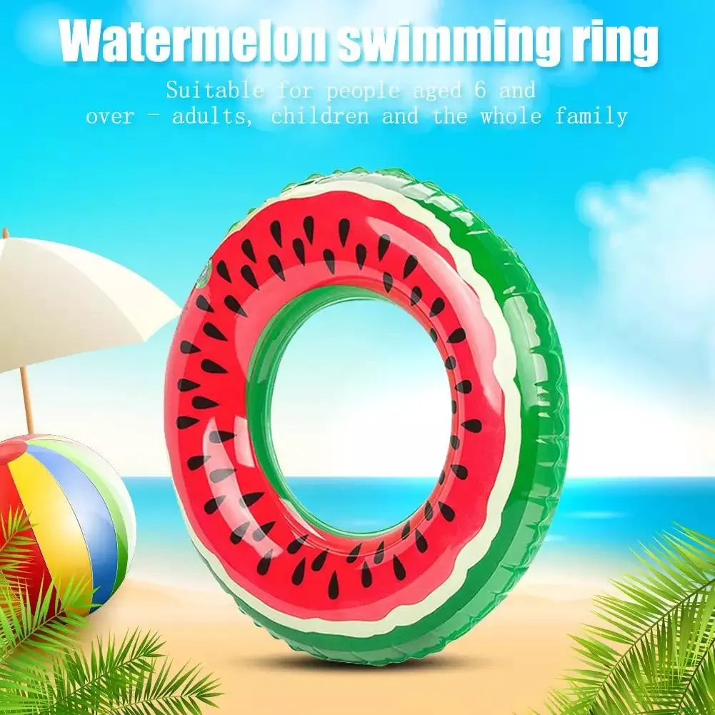 Inflatable Watermelon Pool Float Swimming Ring