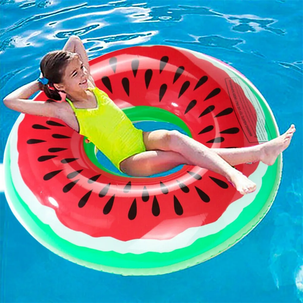 Inflatable Watermelon Pool Float Swimming Ring