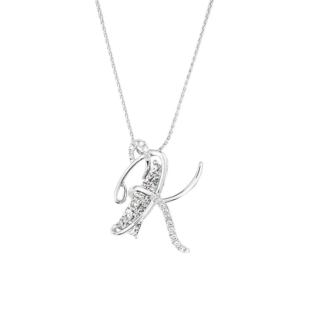 Initial Pendant Letter K
