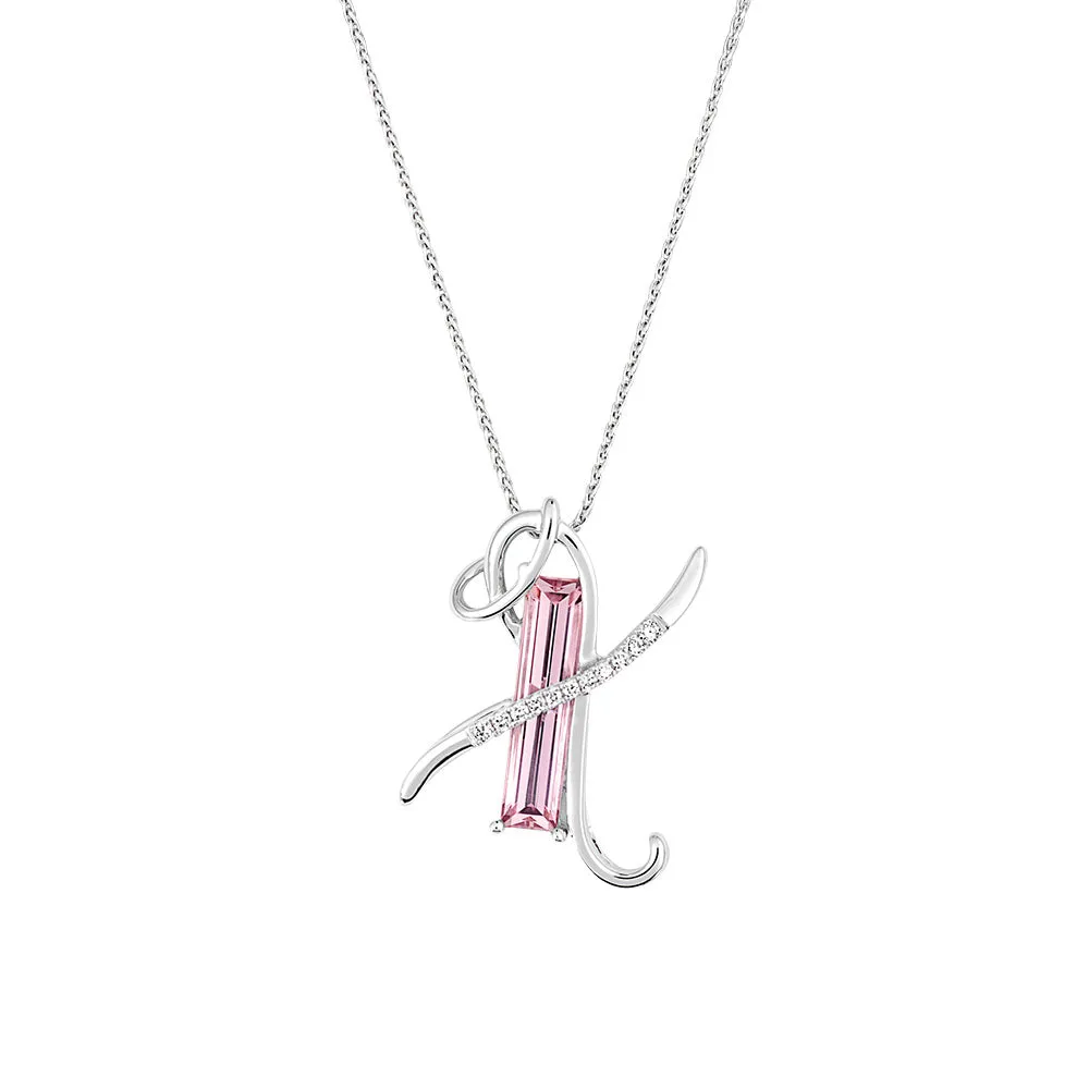 Initial Pendant Letter X
