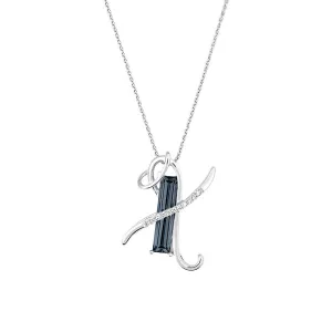 Initial Pendant Letter X