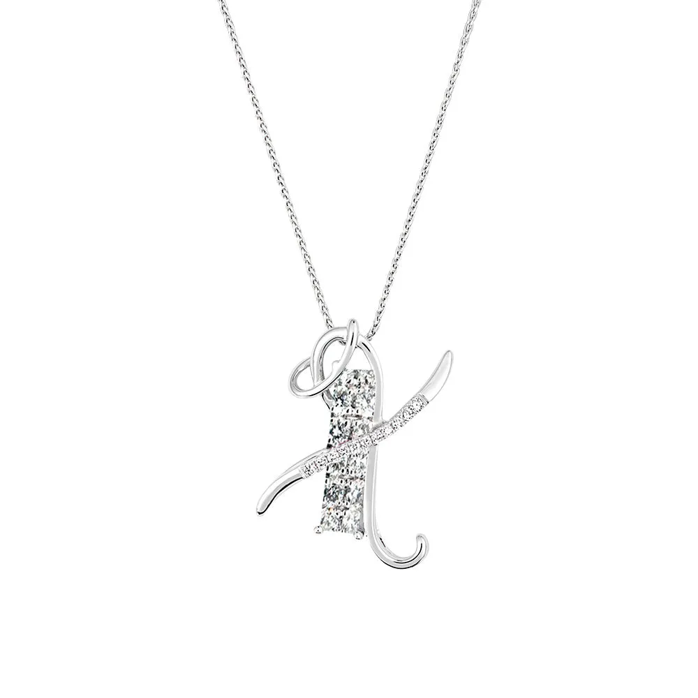 Initial Pendant Letter X